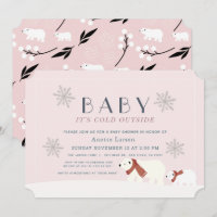 Bebé, frío fuera de los osos polares, Baby Shower 