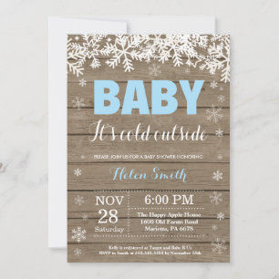 Invitación Bebé, frío fuera del Baby Shower