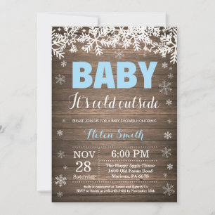 Invitación Bebé, frío fuera del Baby Shower