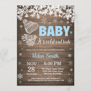 Invitación Bebé, frío fuera del Baby Shower