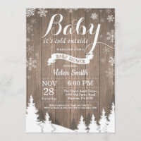 Bebé, frío fuera del Baby Shower de invierno ruso