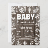 Bebé, frío fuera del Baby Shower de invierno ruso