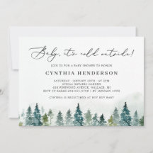 Bebé, frío fuera del Baby Shower de la Selva de In