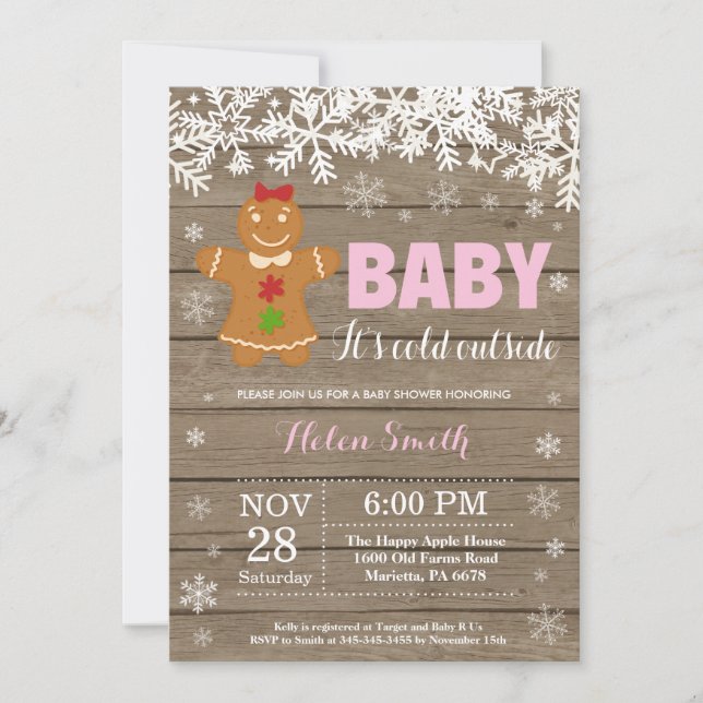 Invitación Bebé, frío fuera del Baby Shower del hombre del pa (Anverso)