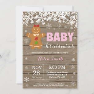 Invitación Bebé, frío fuera del Baby Shower del hombre del pa