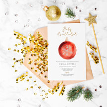 Bebé, frío fuera del Ornament Winter Baby Shower