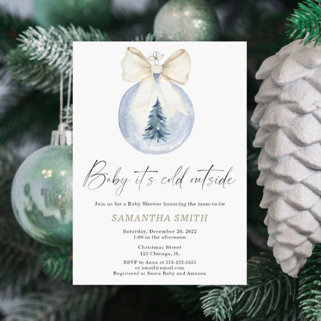 Invitación Bebé hace frío afuera Baby shower  (Subido por el creador)