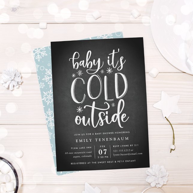 Invitación Bebé hace frío afuera | BABY SHOWER (Subido por el creador)