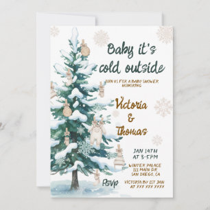 Invitación Bebé hace frío afuera Baby Shower