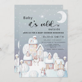 Invitación Bebé, hace frío afuera de la ducha de bebé