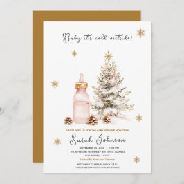 Invitación Bebé, hace frío afuera de Winter Baby Shower