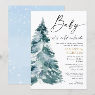 Invitación Bebé, hace frío afuera del niño