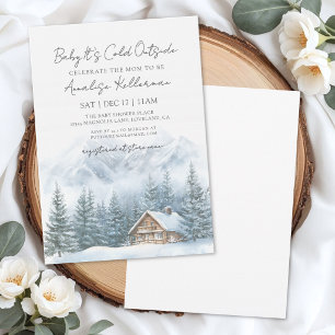 Invitación Bebé hace frío afuera Invierno Baby Shower