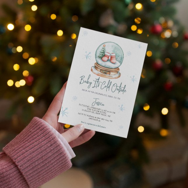 Invitación Bebé hace frío afuera, lluvia de ideas para baby s (Subido por el creador)