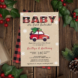 Invitación Bebé hace frío afuera | NAVIDADES BABY SHOWER