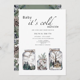 Invitación Bebé, hace frío fuera de la ducha de bebé de invie