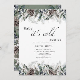 Invitación Bebé, hace frío fuera de la ducha de bebé de invie
