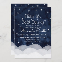 Invitación Bebé, hace frío fuera del Baby Shower caprichoso