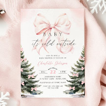 Bebé, hace frío fuera del Baby Shower de Bow
