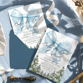 Invitación Bebé, hace frío fuera del Baby Shower de invierno