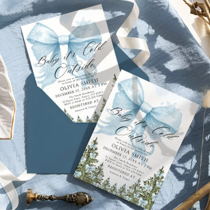 Invitación Bebé, hace frío fuera del Baby Shower de invierno
