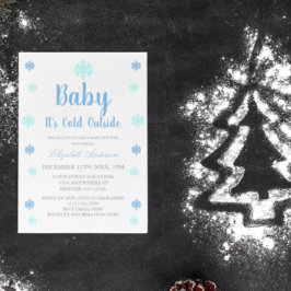 Invitación Bebé, hace frío fuera del Baby Shower de invierno
