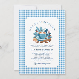 Invitación Bebé, hace frío fuera del Baby Shower de invierno