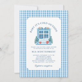 Invitación Bebé, hace frío fuera del Baby Shower invernal