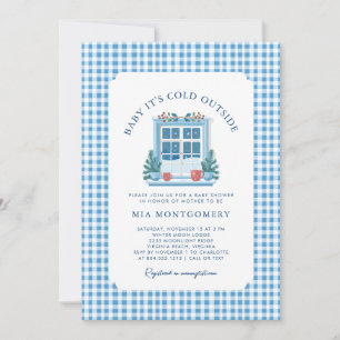 Invitación Bebé, hace frío fuera del Baby Shower invernal