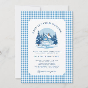 Invitación Bebé, hace frío fuera del Baby Shower invernal