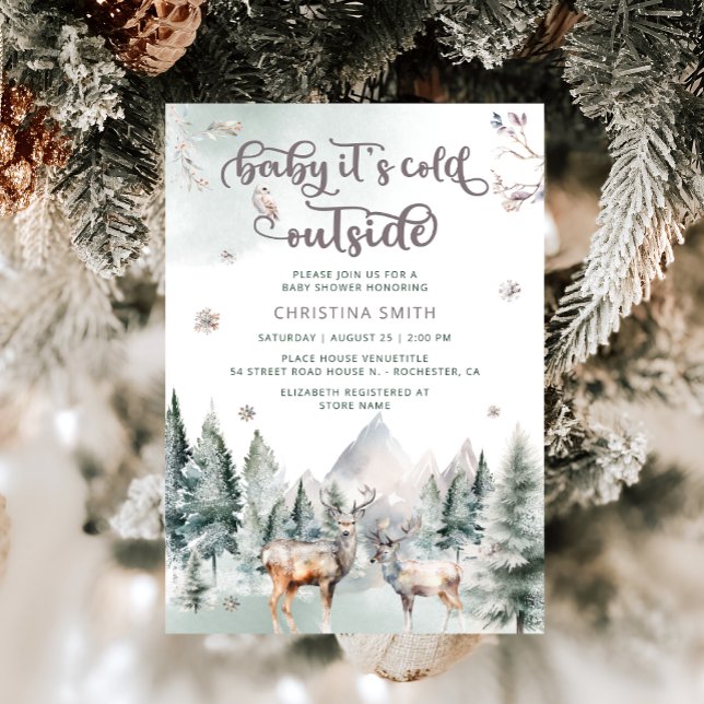 Invitación Bebé, hace frío fuera del Baby Shower mágico de ci (Subido por el creador)