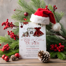 Bebé, hace frío fuera del Baby Shower moderno