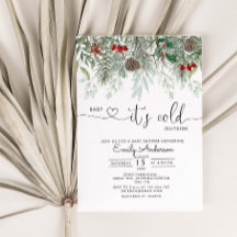 Bebé, hace frío fuera del vino evergreen