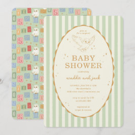 Invitación Bebé Harry Potter Hedwig Baño Neutral para el Bebé