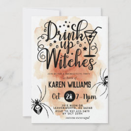 Invitación Bebe las brujas Halloween Bachelorette Party