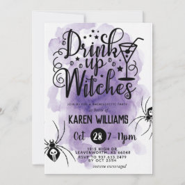 Invitación Bebe las brujas Halloween Bachelorette Party