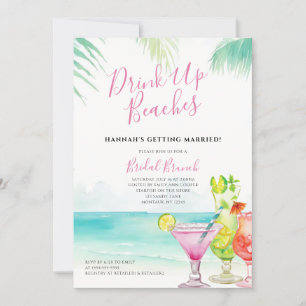 Invitación Bebe las playas Cócteles tropicales Brunch Nodal