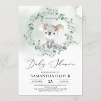 Bebé lindo koala verde eucalipto Baby Shower
