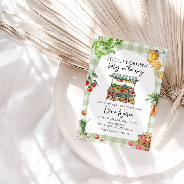 Invitación Bebé Local Crece en Camino – Tema de Granja Rústic (Subido por el creador)