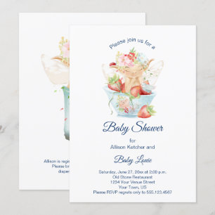 Invitación Bebé macho en Baby Shower de Blue Teacup
