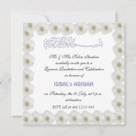 Invitación Bebé musulmán Aqiqah