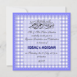 Invitación Bebé musulmán Aqiqah