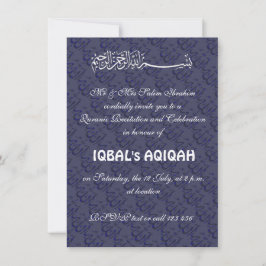 Invitación Bebé musulmán Aqiqah