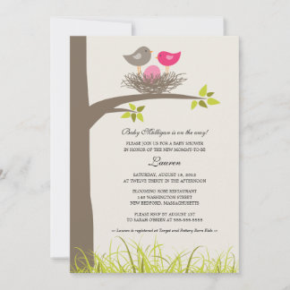 Invitación Bebé Nest Baby Girl Shower