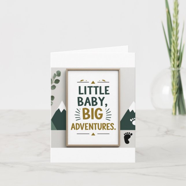 Invitación Bebé pequeño grande  (Anverso)