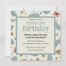 Bebé/Personalizado de bebé de animales de océano l