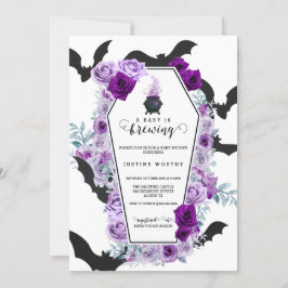 Invitación Bebé prepara Baby Shower de Halloween