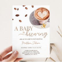 Bebé prepara café Baby Shower
