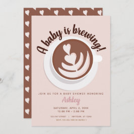 Invitación Bebé prepara café Brunch Baby Shower Sprinkle