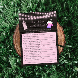 Invitación Bebé Preparando Rosa Que Conoce El Mejor Juego De 